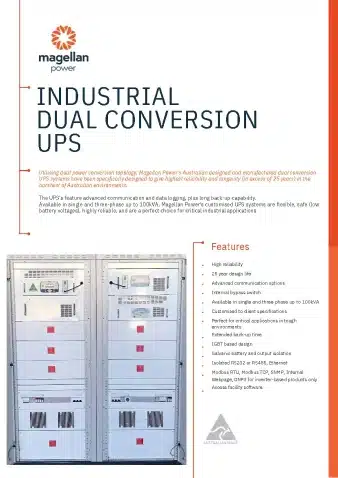 Industrial Dual Conversion UPS