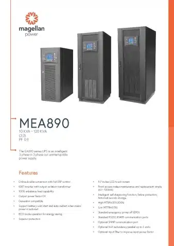 MEA890 Series, 10kVA – 120kVA
