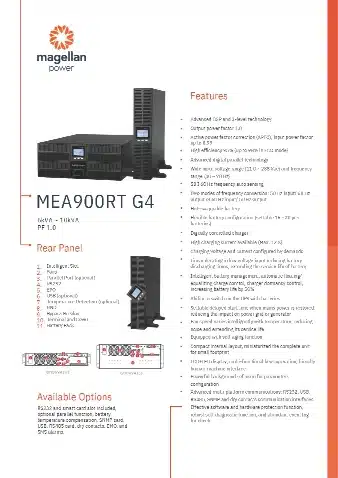 MEA900RT G4 Series, 6-10kVA