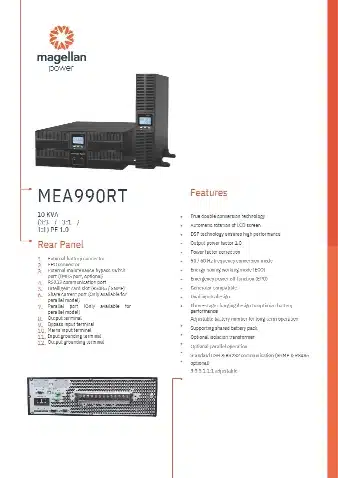 MEA900RT G4 Series,10-20kVA
