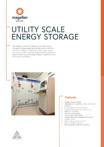 Utility Scale Energy Storage